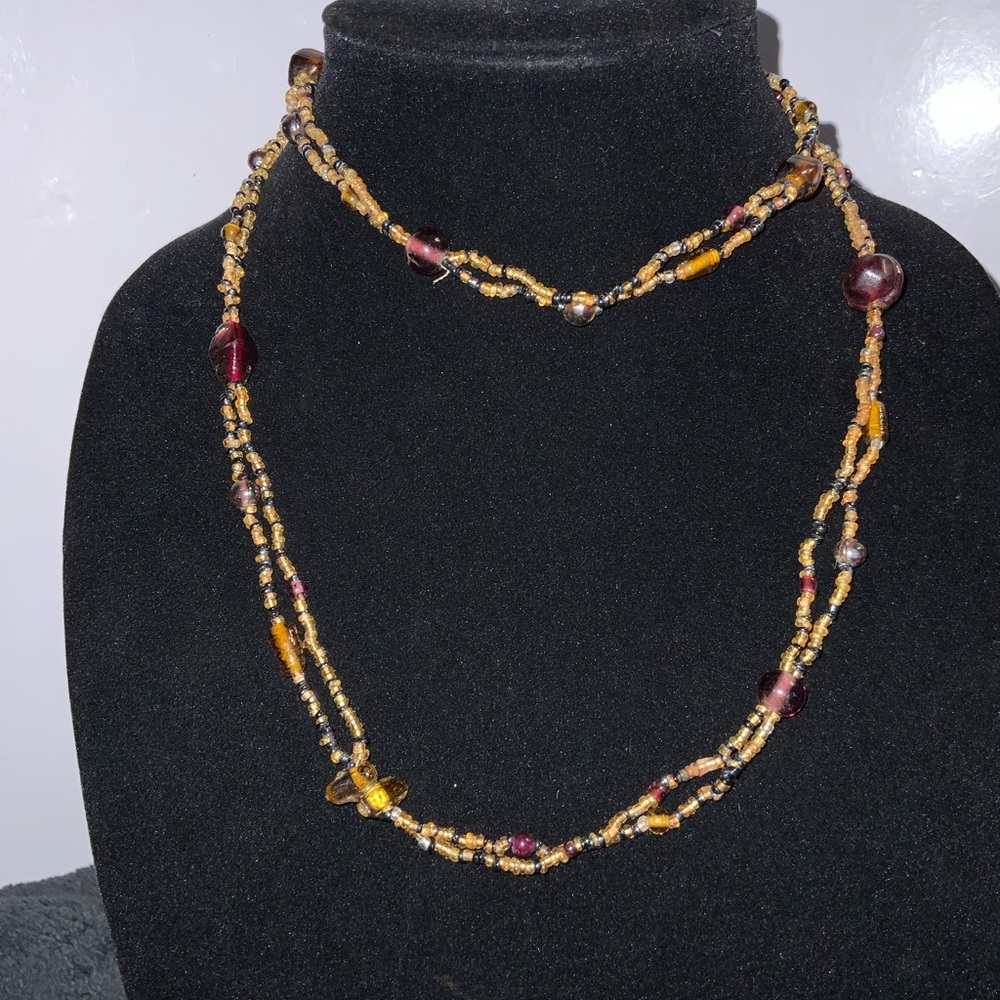Double strand Beaded Necklace